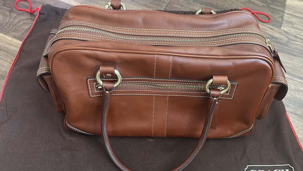 Coach Vintage Legacy Leather Turnlock Satchel Bag Bro… - Gem